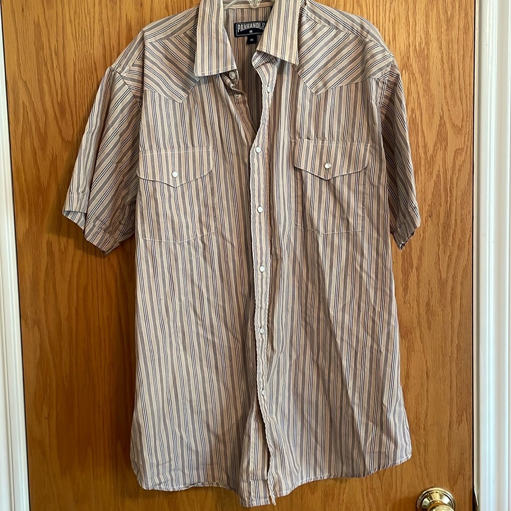 Like New Panhandle Pearl Button Down Short Sleeve